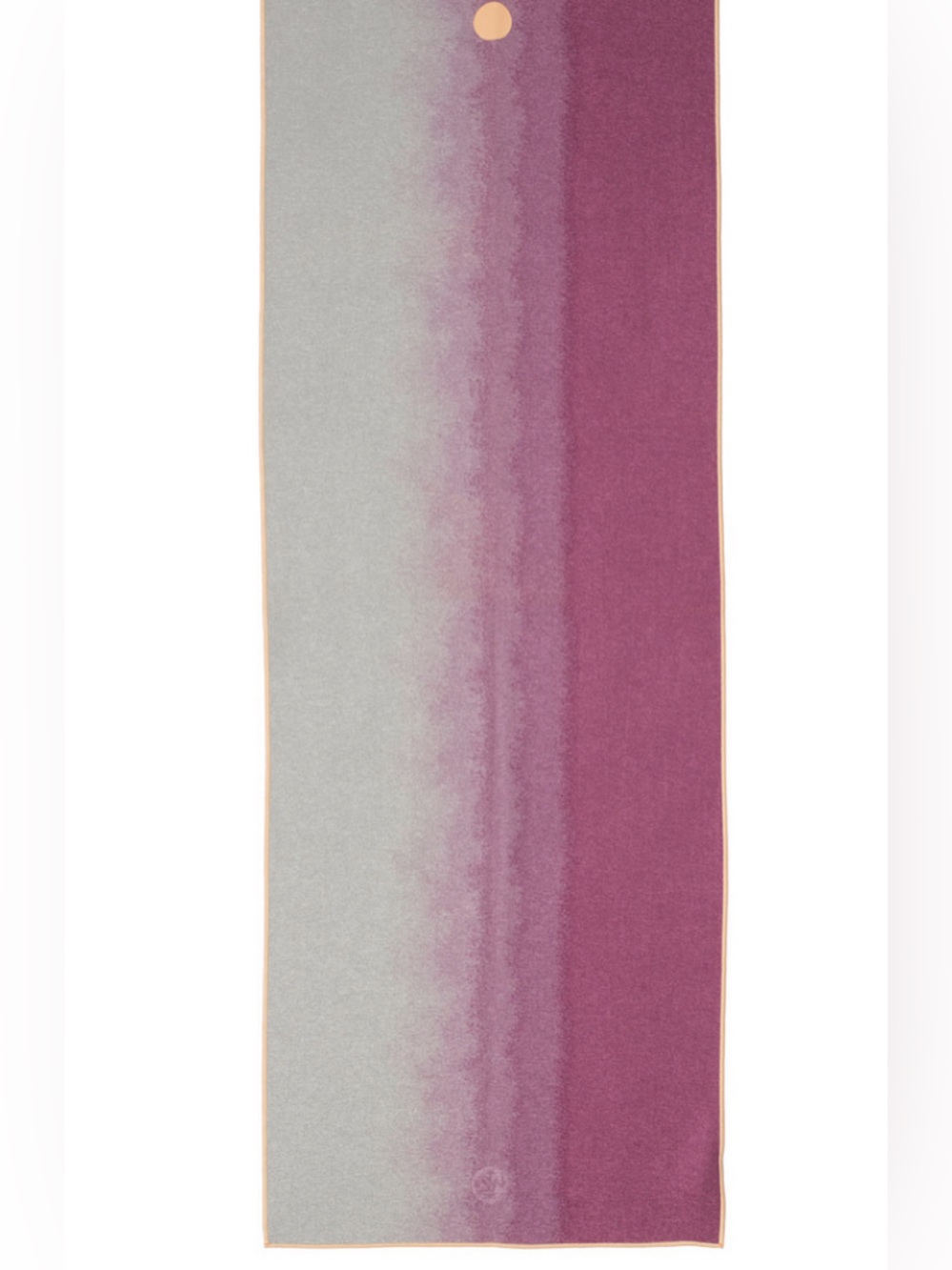 Manduka Yogitoes Yoga Towel Purple Gray Non Slip Hot Yoga Mat Towel